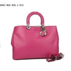 Sac Dior Diorissimo Jumbo en cuir nappa pêche (fermoirs argentés) 8002