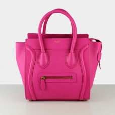 Sac cabas moyen Céline en cuir rose