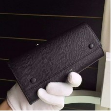 Portefeuille multifonction Céline en cuir Epsom noir Portefeuille multifonction Céline en cuir Epsom noir