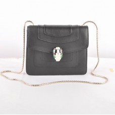 Sac bandoulière Bvlgari Serpenti Original en cuir noir 604 Sac bandoulière Bvlgari Serpenti Original en cuir noir 604