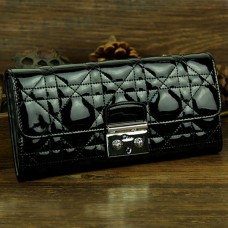 Portefeuille Dior à rabat 9002 Noir