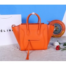 Sacs Celine Boston carrés en cuir de veau orange Sacs Celine Boston carrés en cuir de veau orange