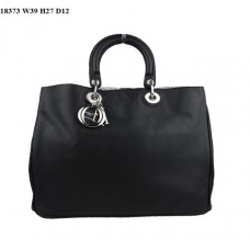 Sac Dior Diorissimo Jumbo en cuir nappa noir (fermoirs argentés) 18373