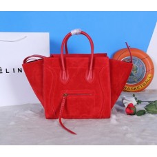 Sacs Boston rouges en daim Céline Sacs Boston rouges en daim Céline