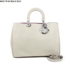 Sac Dior Diorissimo Jumbo en cuir nappa beige (fermoirs argentés) 8002