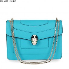 Sac Bvlgari Serpenti GM en cuir de veau bleu marine Sac Bvlgari Serpenti GM en cuir de veau bleu marine