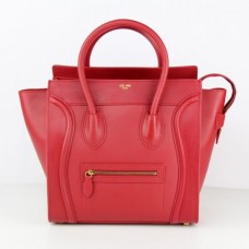 Sac cabas Céline grand format en cuir rouge