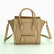 Sac cabas Celine Small Luggage Tote rose crevette 20 cm