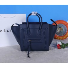 Sac Celine Boston en cuir de veau bleu marine