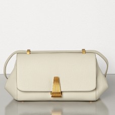 Sac Bottega Veneta petit BV Angle en Palmellato blanc