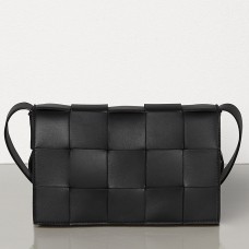 Sac Bottega Veneta Cassette en agneau noir