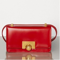 Sac Bottega Veneta Mini BV Classic en cuir de veau rouge