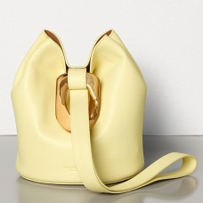 Sac Bottega Veneta Drop en cuir nappa citron