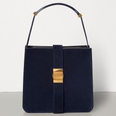 Sac Bottega Veneta Marie en daim bleu marine