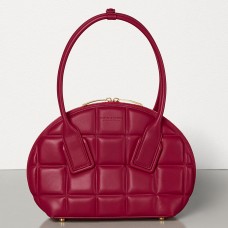 Sac Bottega Veneta BV Swoop petit modèle en veau papier Amaranto