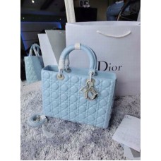 Sac à main Dior Lady en cuir d'agneau