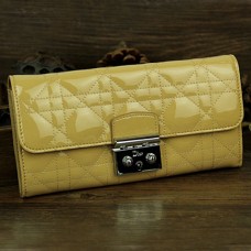 Portefeuille Dior à rabat 9002 Jaune