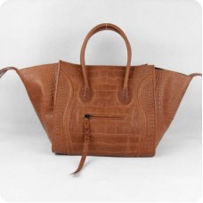 Sacs Céline Light Coffee en cuir croco