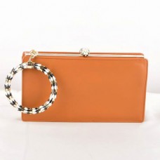 Pochette Bvlgari Serpenti Original en cuir jaune terre 82121 Pochette Bvlgari Serpenti Original en cuir jaune terre 82121
