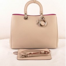 Sac Dior Diorissimo Jumbo en cuir beige original (fermoir doré) 602