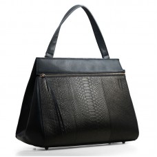 Sac Celine EDGE Original en cuir noir veiné de serpent 3405