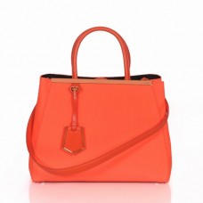 Sac à main Fendi 2Jours en toile orange