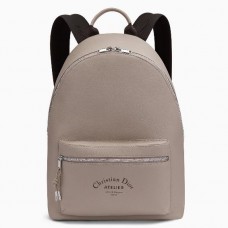 Sac à dos Dior Rider en cuir de veau beige