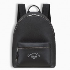 Sac à dos Dior Rider en cuir de veau noir