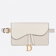 Sac banane Dior en veau blanc