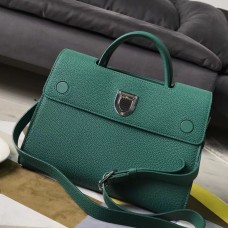 Sac cabas Dior Diorever en cuir de veau vert