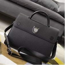 Sac cabas Dior Diorever en cuir de veau noir