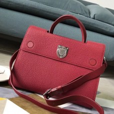 Sac cabas Dior Diorever en cuir de veau rouge