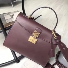 Sac cabas Dior Addict en cuir de veau bordeaux