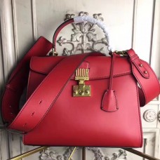 Sac cabas Dior Addict en cuir de veau rouge