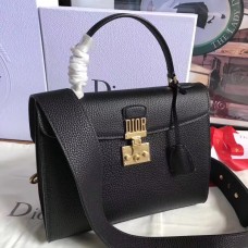 Sac cabas Dior Addict en cuir grainé noir