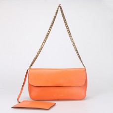 Sac à bandoulière en cuir Celine Gourmette Ferrari Orange 88041