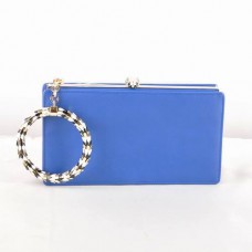 Bvlgari Serpenti Pochette en cuir originale avec cadre bleu 82121 Bvlgari Serpenti Pochette en cuir originale avec cadre bleu 82121