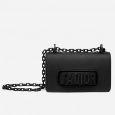 Sac Dior Mini J'Adior en veau noir ultra mat
