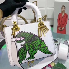 Sac Lady Dior moyen en imprimé lézard Niki de Saint Phalle