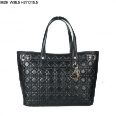 Sac bandoulière Dior Panarea grand format en cuir d'agneau noir (fermoir doré) 9626