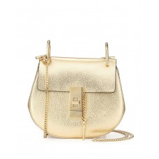 Sac bandoulière Chloe Drew Mini doré Sac bandoulière Chloe Drew Mini doré