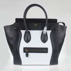 Sac cabas Céline grand format noir et blanc