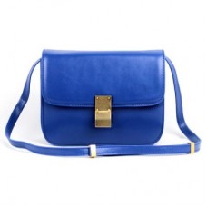 Sac Céline Clasp Classic Box moyen bleu