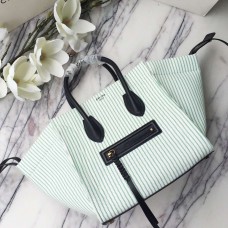 Sac Céline Phantom moyen en textile rayé vert