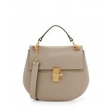 Sac bandoulière Chloe Drew moyen à chaîne gris Sac bandoulière Chloe Drew moyen à chaîne gris