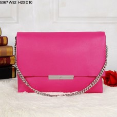 Sac bandoulière Celine Blade Flap en cuir de veau couleur pêche 5367