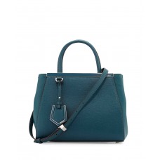 Sac cabas Fendi 2Jours moyen en cuir, couleur Océan