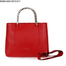 Sac à main Bvlgari Serpenti en cuir de veau rouge 80382